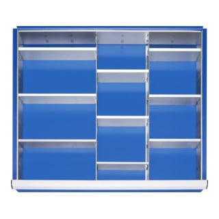 Kit de compartimentation Rau pour tiroirs Tiroir-XL H 180-360mm 2 séparations + 9 parois enfichables