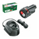 Kit de démarrage à batterie Bosch : 1 x PBA 12 Volt, 1,5 Ah O-A et GAL 1210 CV-3