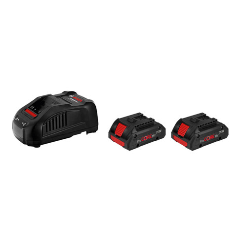 Kit de démarrage de batterie Bosch : 2 x ProCORE 18 Volt, 4.0 Ah et GAL 1880 CV