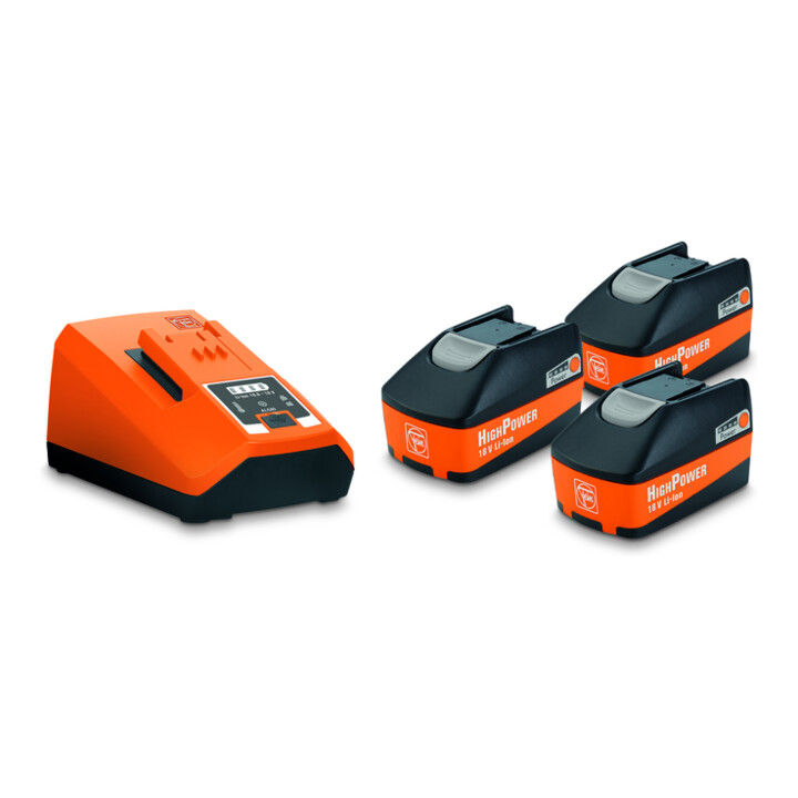 Kit de démarrage de batterie Fein HighPower avec 3 batteries