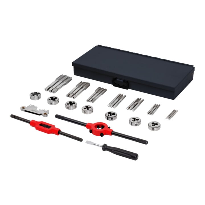 Kit de filetage / kit de taraudage STIER, 32 pièces M3-M12 HSS-G