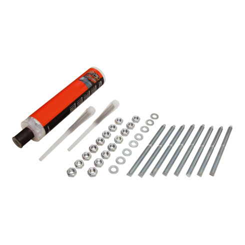 Kit de fixation Moravia pour élément ressort de protection contre les chocs + mortier d'injection