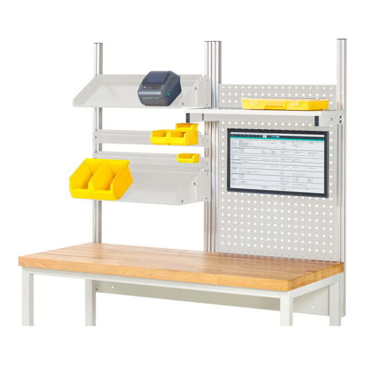 Kit de fixation pour établis/bancs de travail Rau Largeur du système 750+750mm