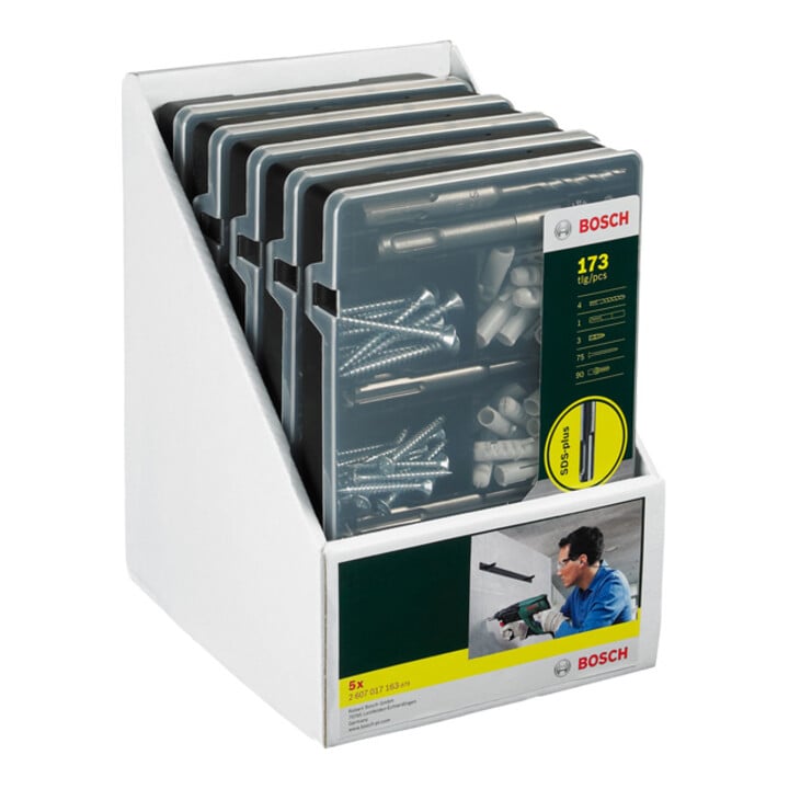 Kit de fixation SDS plus, 173 pièces