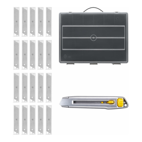 Kit de lames Stanley dans mallette en plastique