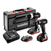 Kit de machines sans fil Metabo Combo Set 2.2.6 18 V BL SE, perceuse-visseuse sans fil BS 18 LT BL SE, clé à chocs sans fil SSW 18 LTX 400 BL SE-1