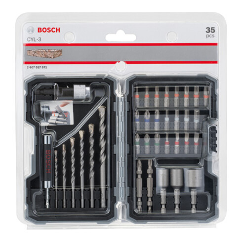 Kit de maçonnerie/vissage Bosch, 35 pièces