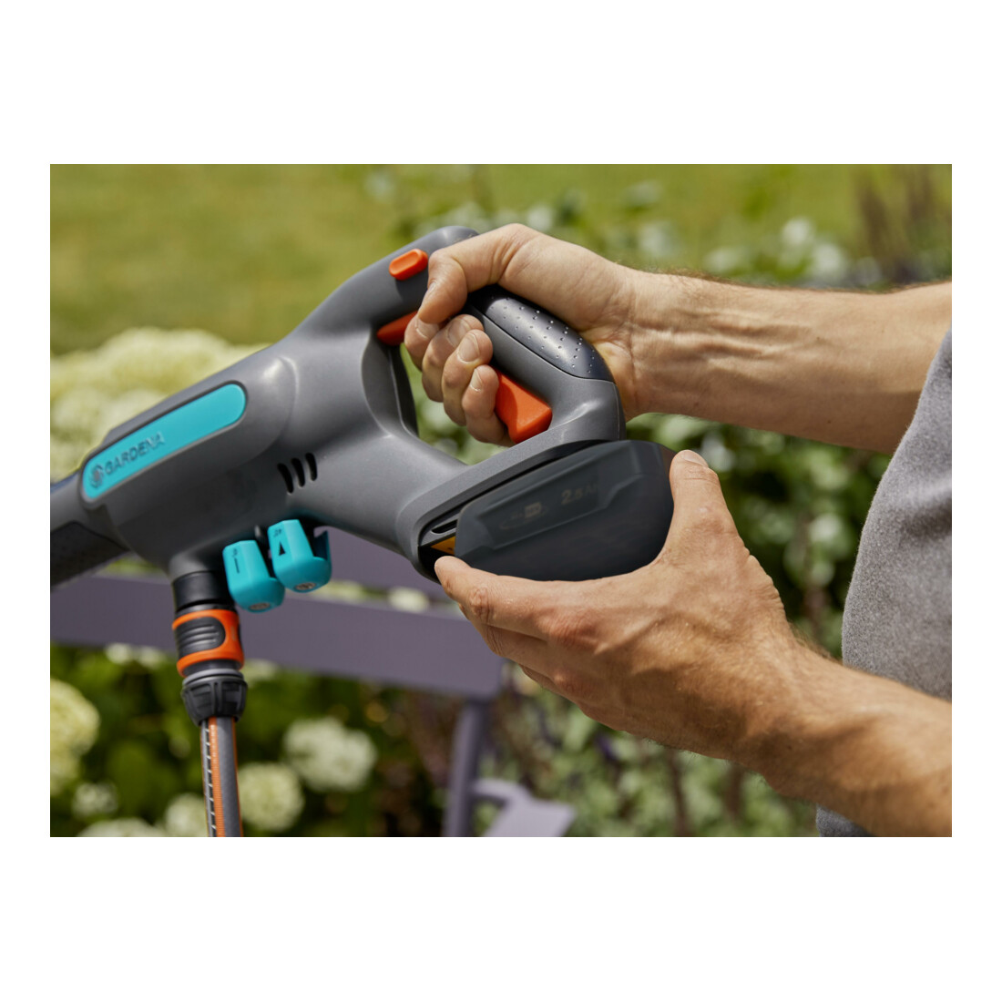 Kit de nettoyage moyenne pression sans fil AquaClean 24/18V P4A Premium Ready-To-Use GARDENA