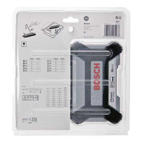 Kit de perçage à impact/métal Pick and Click Bosch 35 pièces