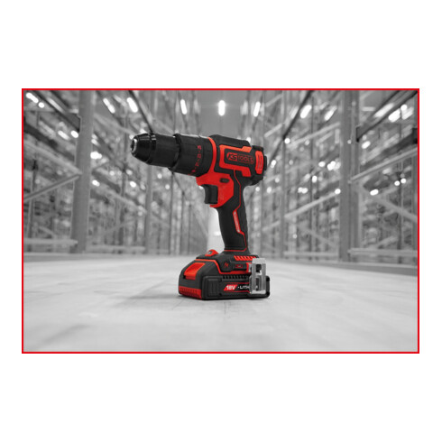 Kit de perceuse-visseuse à percussion sans fil et sans balais KS Tools eMONSTER 4 pcs