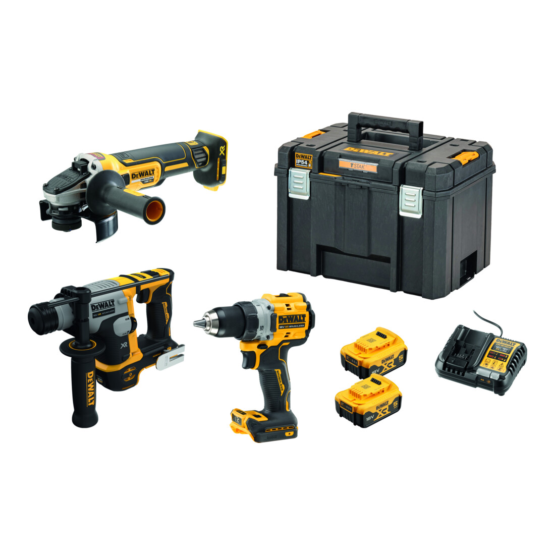 Kit de perceuses-visseuses sans fil DEWALT, 18V / 5Ah