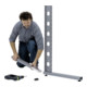 Kit de pieds enfichables Bito 19317 L 680 mm x H 30 mm x P 50 mm, aluminium gris-1