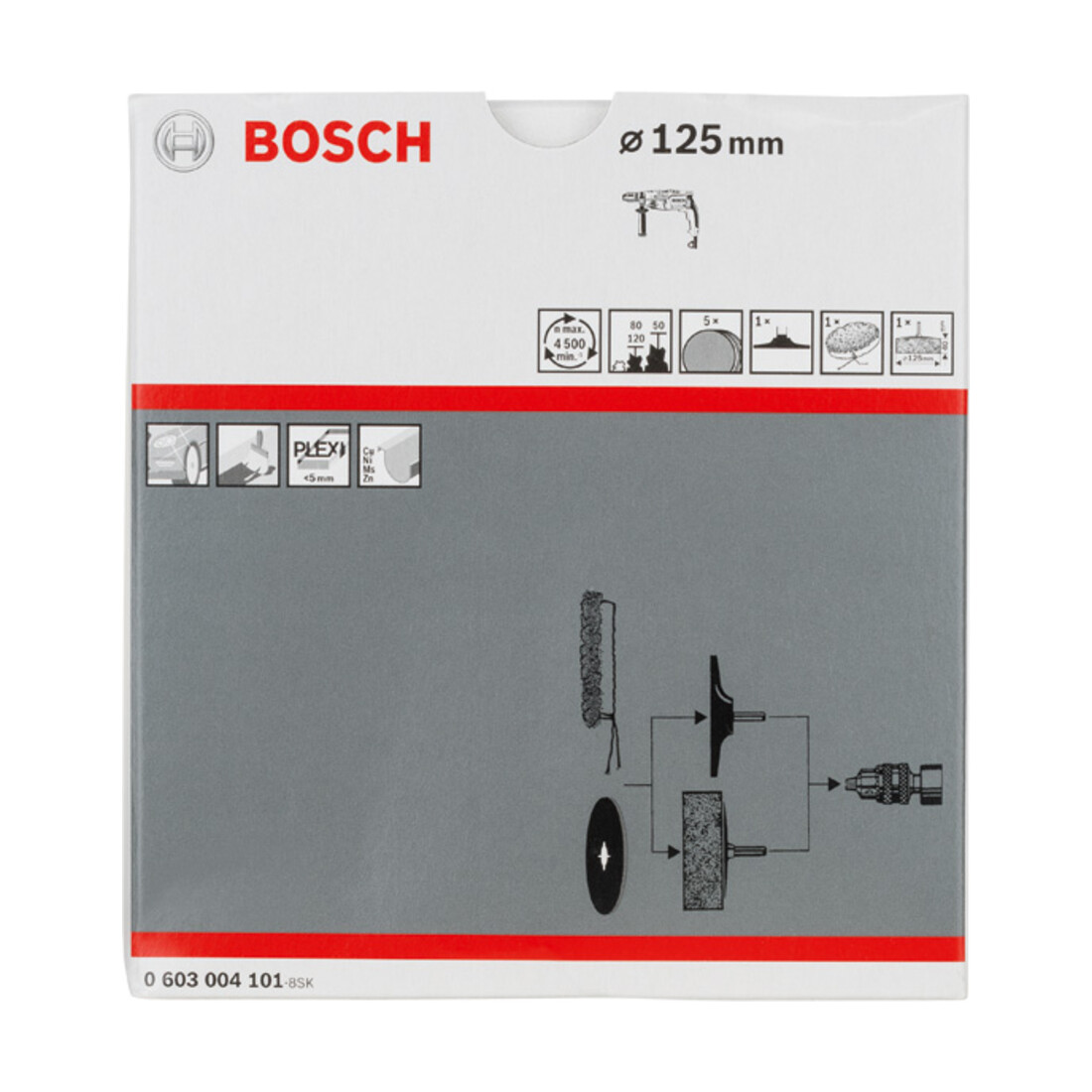 Kit de polissage Bosch S 24 8 pièces pour perceuses