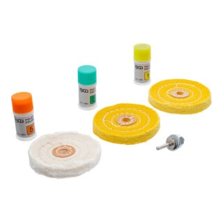 Kit de polissage pour métal dur 7 pièces BGS