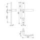 Kit de porte profilée Hoppe New York F9016 1810/3346SN,8/92PZ-4