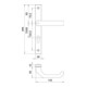 Kit de porte profilée PAN 1200/K9/9203 Alu.F1 PZ f.TS 68-75mm