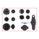 Kit de profilés spéciaux 3/8" de service à huile KS Tools pour les vis en plastique d’évacuation de l’huile, 6 pcs-2
