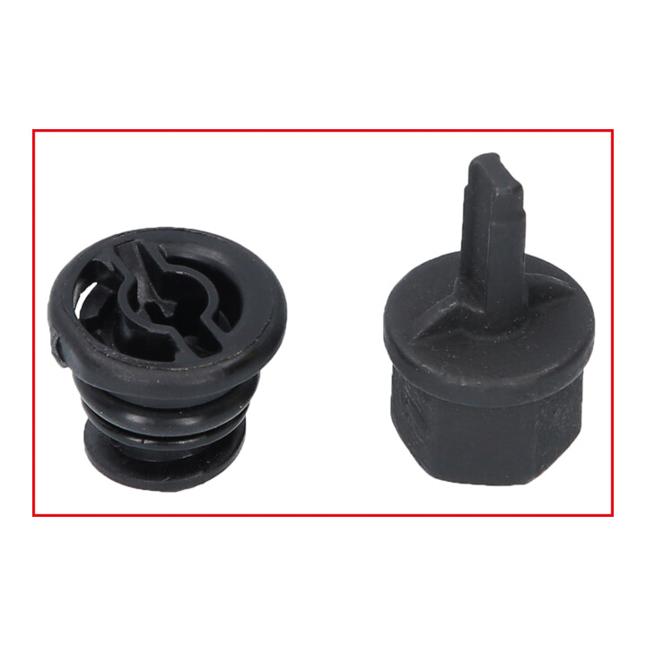 Kit de profilés spéciaux 3/8" de service à huile KS Tools pour les vis en plastique d’évacuation de l’huile, 6 pcs