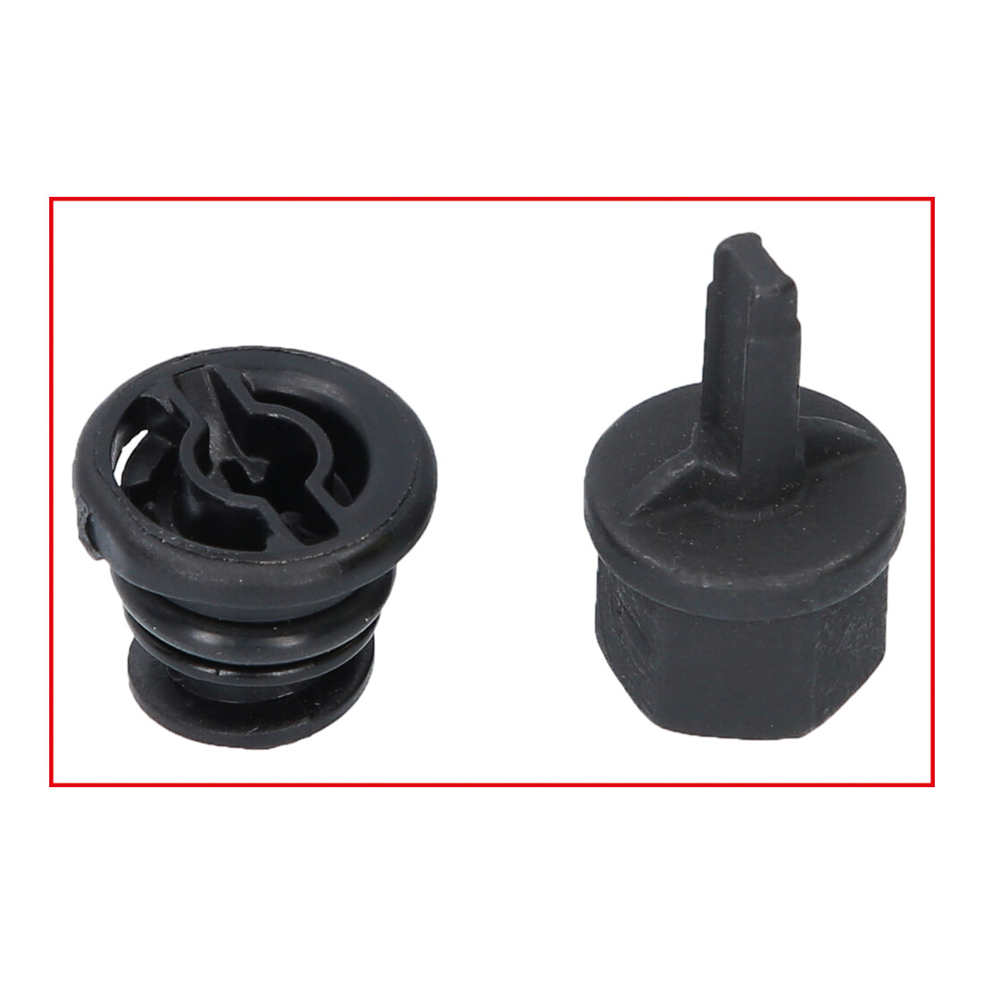 Kit de profilés spéciaux 3/8" de service à huile KS Tools pour les vis en plastique d’évacuation de l’huile, 6 pcs