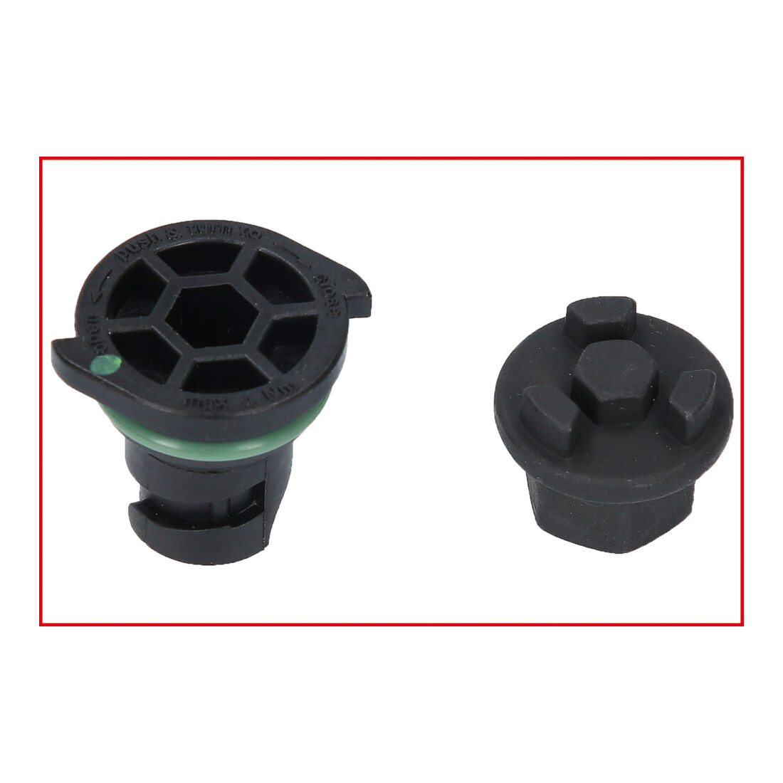 Kit de profilés spéciaux 3/8" de service à huile KS Tools pour les vis en plastique d’évacuation de l’huile, 6 pcs