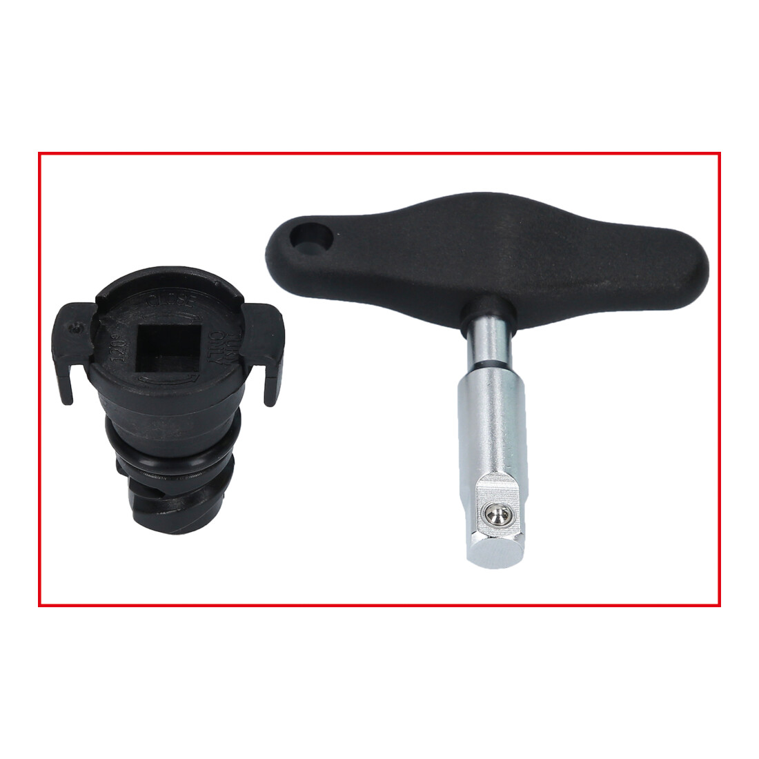 Kit de profilés spéciaux 3/8" de service à huile KS Tools pour les vis en plastique d’évacuation de l’huile, 6 pcs