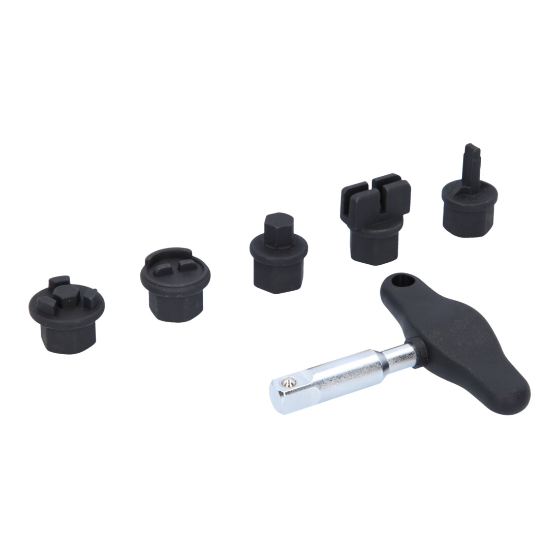 Kit de profilés spéciaux 3/8" de service à huile KS Tools pour les vis en plastique d’évacuation de l’huile, 6 pcs