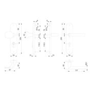 Kit de protection Hoppe Ams.86G/3332ZA/3310/1400 Alu.F1 92mm 67-72mm-2