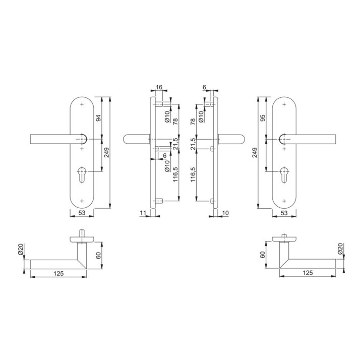 Kit de protection Hoppe Ams.E1400Z/3331/3310 VA F69 92mm 67-72mm
