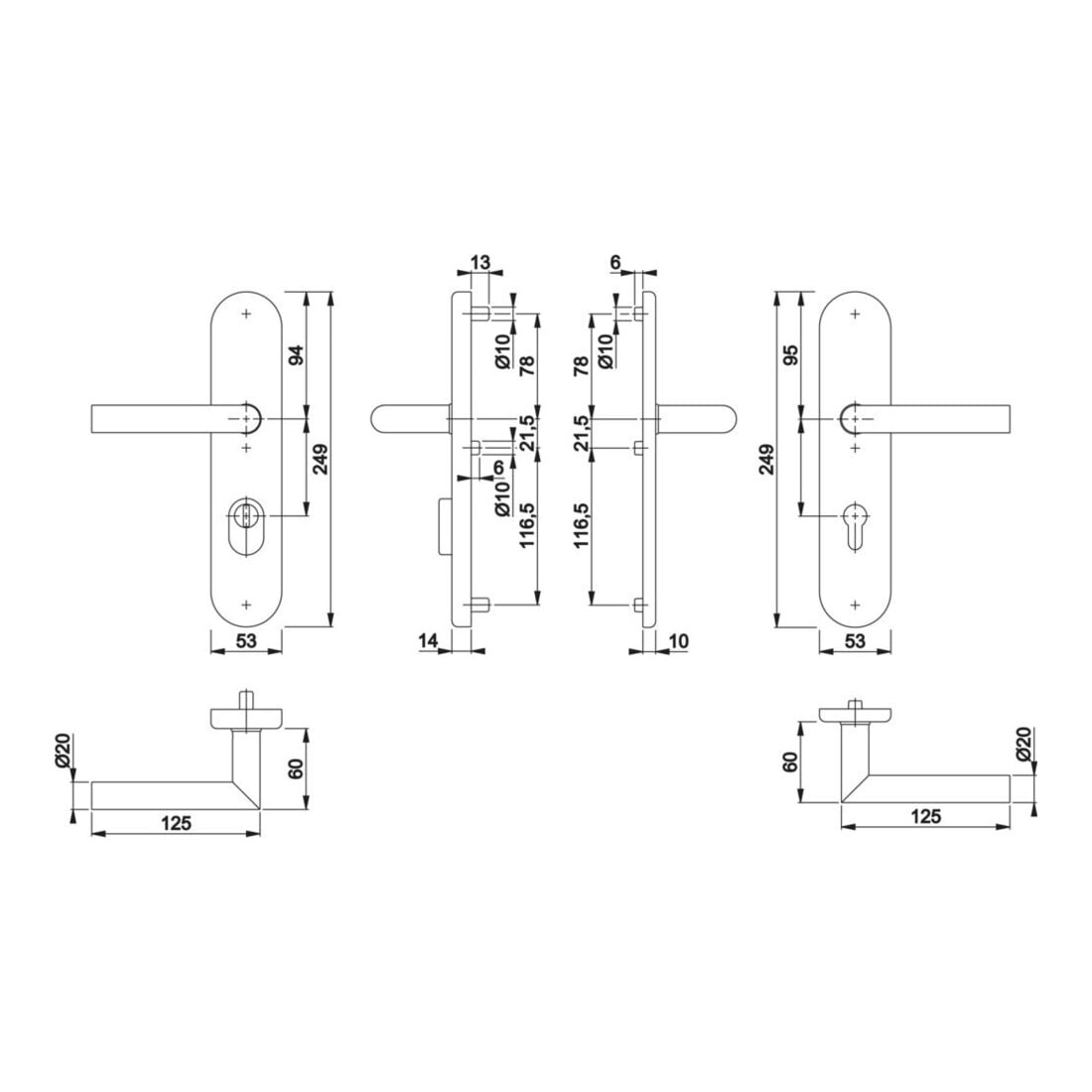 Kit de protection Hoppe Ams.E1400Z/3332ZA/3310 VA F69 72mm 42-47mm