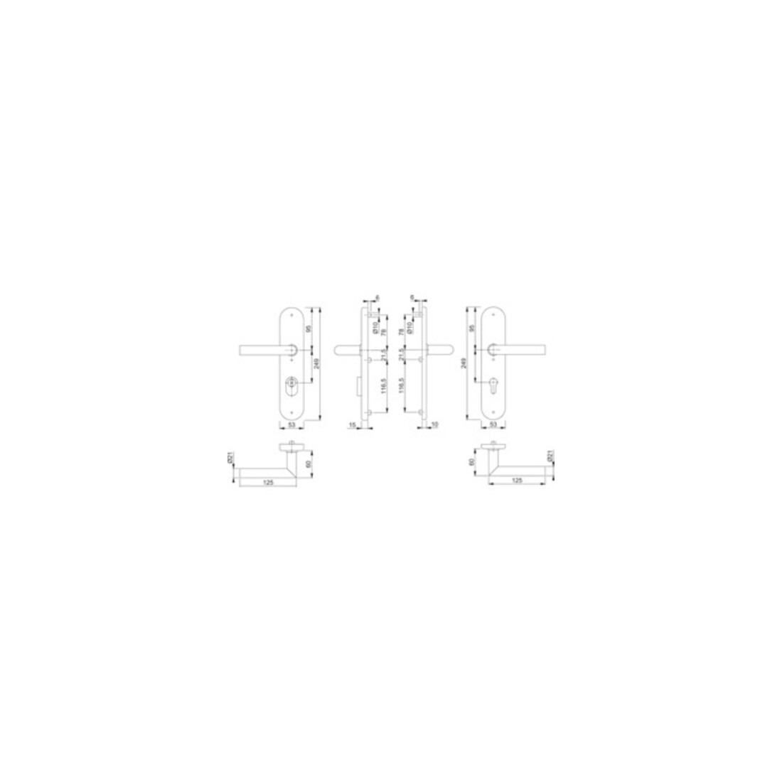 Kit de protection Hoppe Ams.E1400Z/3332ZA/3310 VA F69 92mm 67-72mm