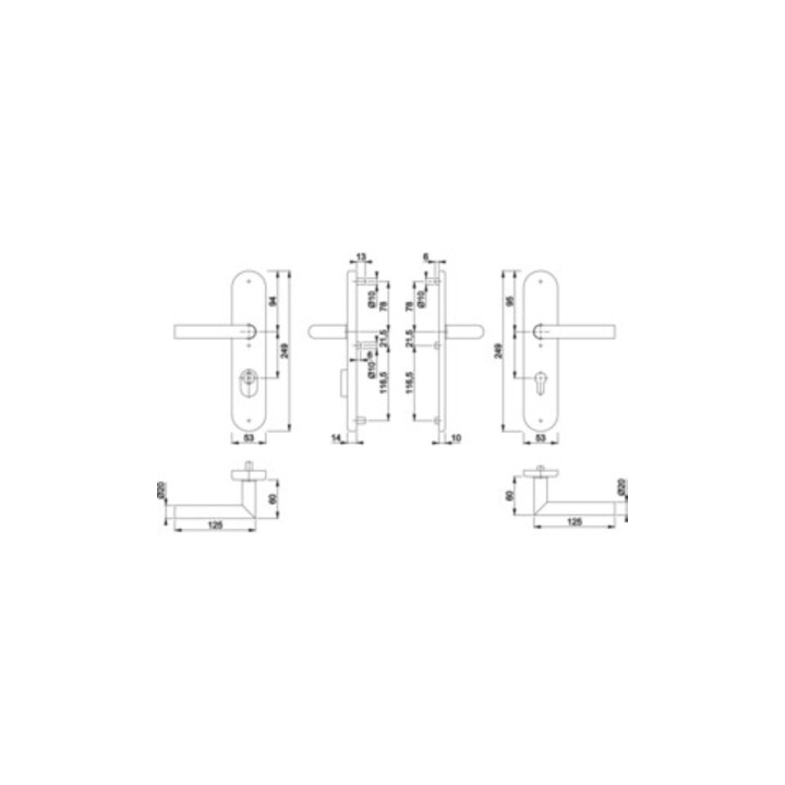 Kit de protection Hoppe Ams.E1400Z/3332ZA/3310 VA F69 92mm 67-72mm