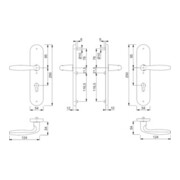Kit de protection Hoppe Verona 1510/3331/3310 Alu.F1 92mm 67-72mm-2
