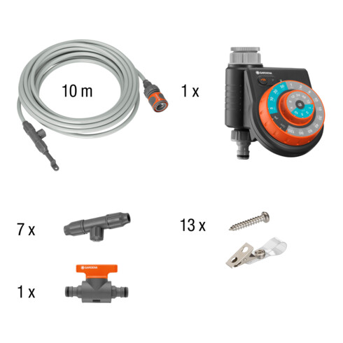 Kit de pulvérisation extérieur automatique city gardening GARDENA