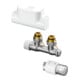 Kit de raccordement OV pour radiateur de salle de bains Multiblock T/Uni SH, d'angle, design en acier inoxydable-4