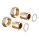 Kit de raccordement pour passe-fils OV f. Cocon QTZ 1/2 , Set=2 passe-fils avec AG,joint plat,m. ÜM-1