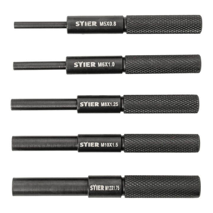 Kit de réparation de filetages STIER, 171 pièces, M5 - M12