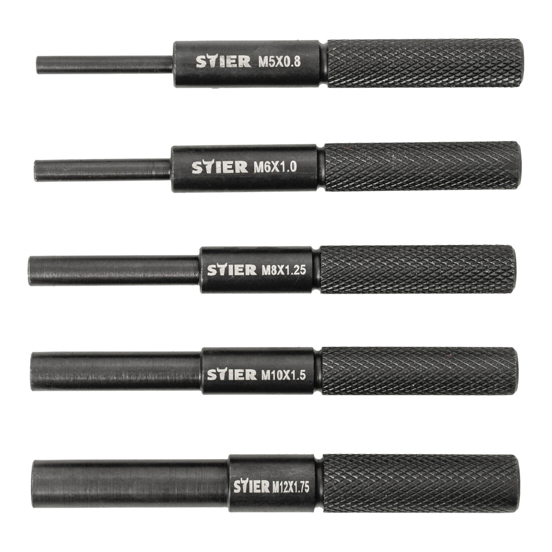 Kit de réparation de filetages STIER, 171 pièces, M5 - M12