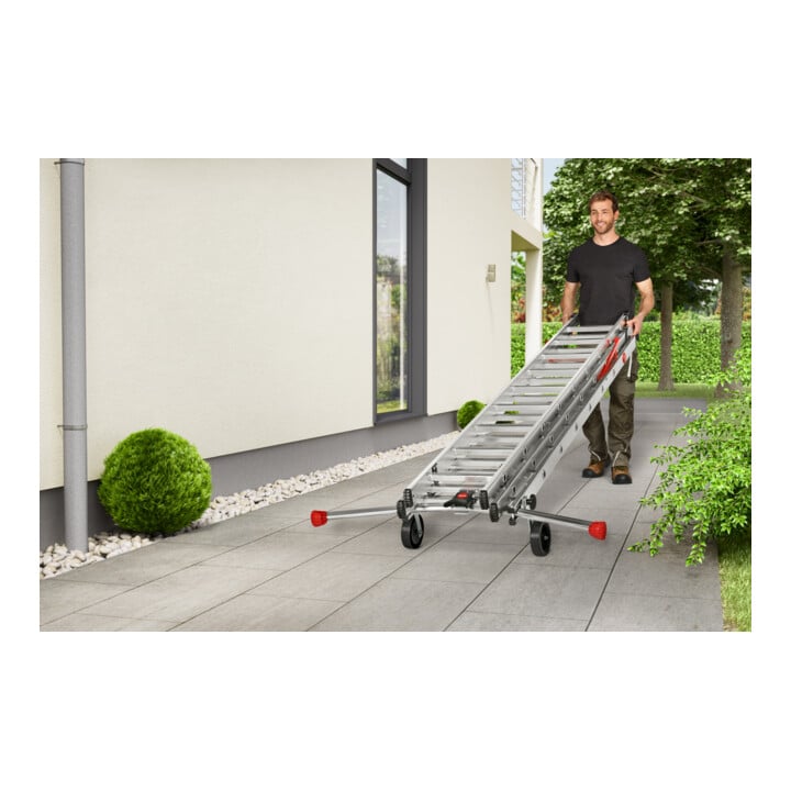 Kit de roulettes de transport (2 pièces), Pour échelles à barreaux Hailo