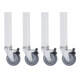 Kit de roulettes Rau pour table de travail Jerry GT, 4 roulettes pivotantes-1