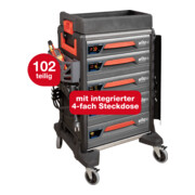 Kit de servante d'atelier Wiha eMobility, 102 pièces