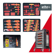 Kit de servante d'atelier Wiha eMobility, 102 pièces-2