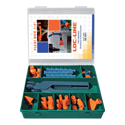 Kit de tuyau artic.p.lubrif. réfrigérant taille 1/4 po. 27 pces LOC-LINE