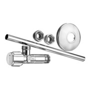 Kit de vanne de réglage d'angle d'écoulement COMFORT 3/8x3/8, avec ASAG chromé