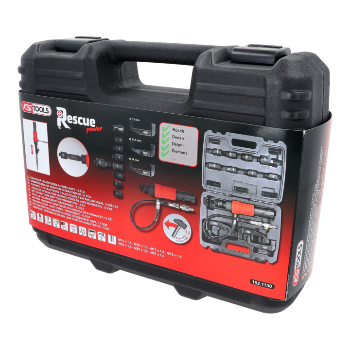 Kit d’extracteur d’injecteurs à air comprimé KS Tools 9 pcs