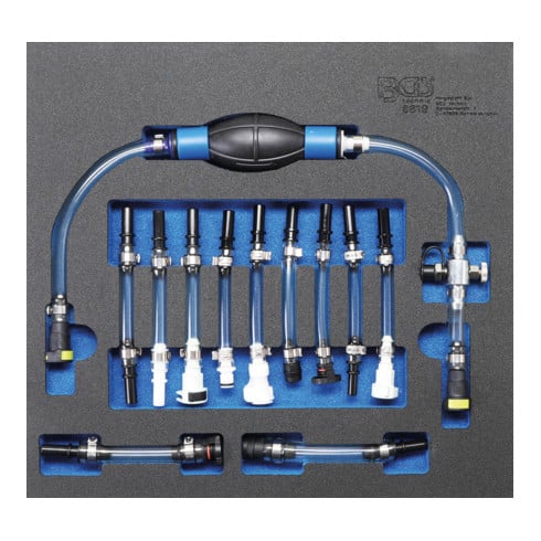 BGS Kit di sfiato circuito di bassa pressione diesel per Ford, PSA, Opel, Fiat, Rover, Land Rover, Renault, Mercedes-Benz, 12pz.