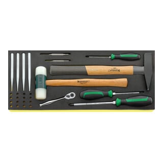 Kit d'outils dans caisse à outils Stahlwille «Line Maintenance Set» 13216/4, 122 pièces