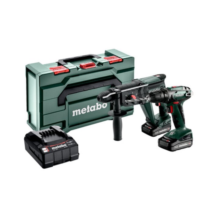 Kit d'outils sans fil Metabo 2.3.2 18 VBS 18 + KH 18 LTX 24 ; metaBOX 165 L