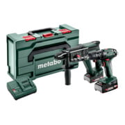 Kit d'outils sans fil Metabo 2.3.4 18 VSB 18 + KH 18 LTX 24 ; metaBOX 165 L-1