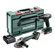 Kit d'outils sans fil Metabo 2.4.3 18 VBS 18 + W 18 L 9-125 ; metaBOX 165 L