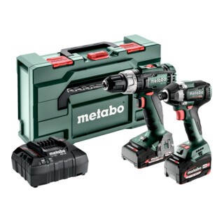 Kit d'outils sans fil Metabo 2.8.2 18VBS 18 L + SSD 18 LT 200 BL ; metaBOX 145 L